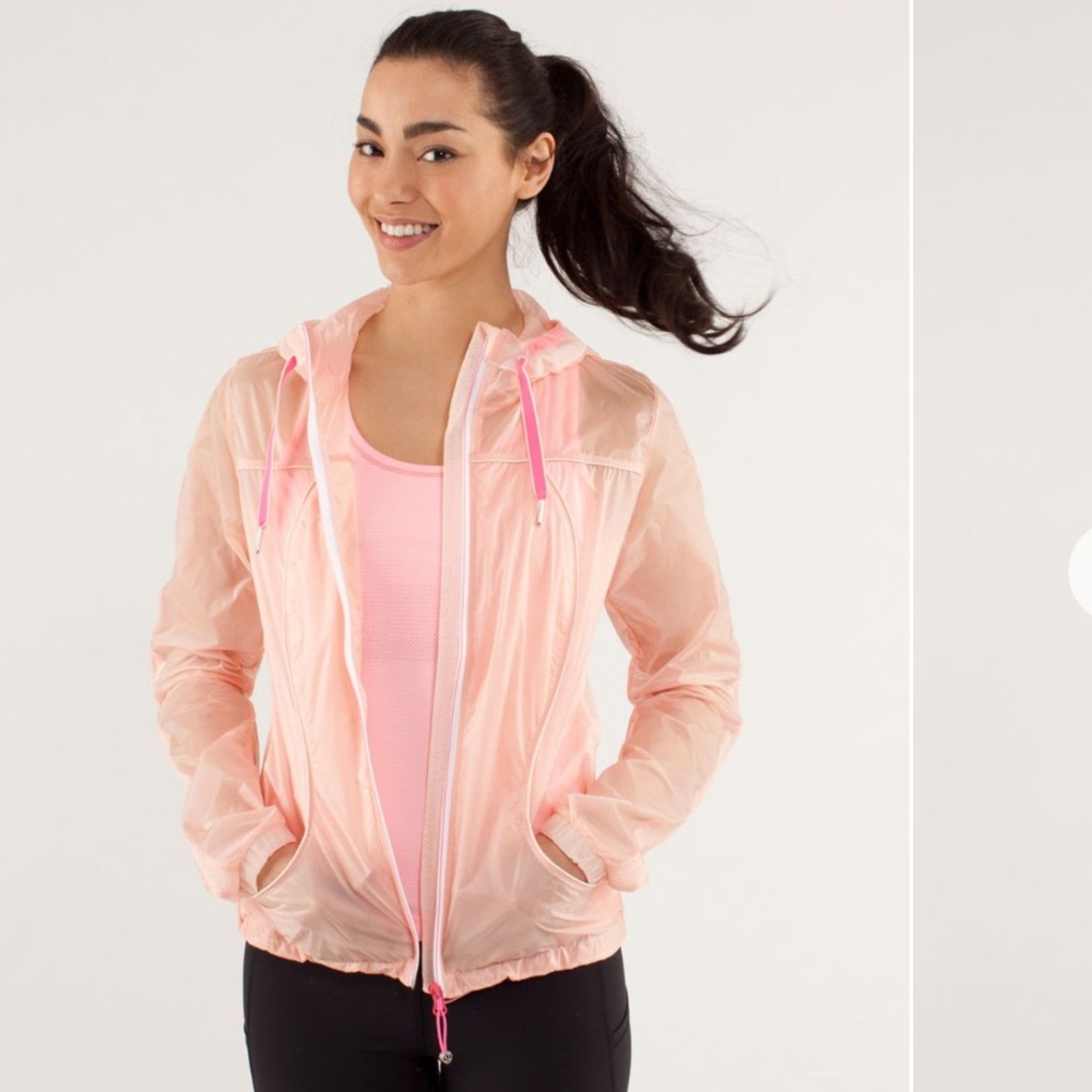 Lululemon Transparent-See Jacket in Parfait Pink